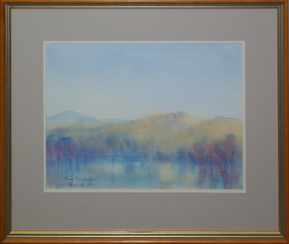 414x350 Watercolour On Paper - Flood Plain Painting