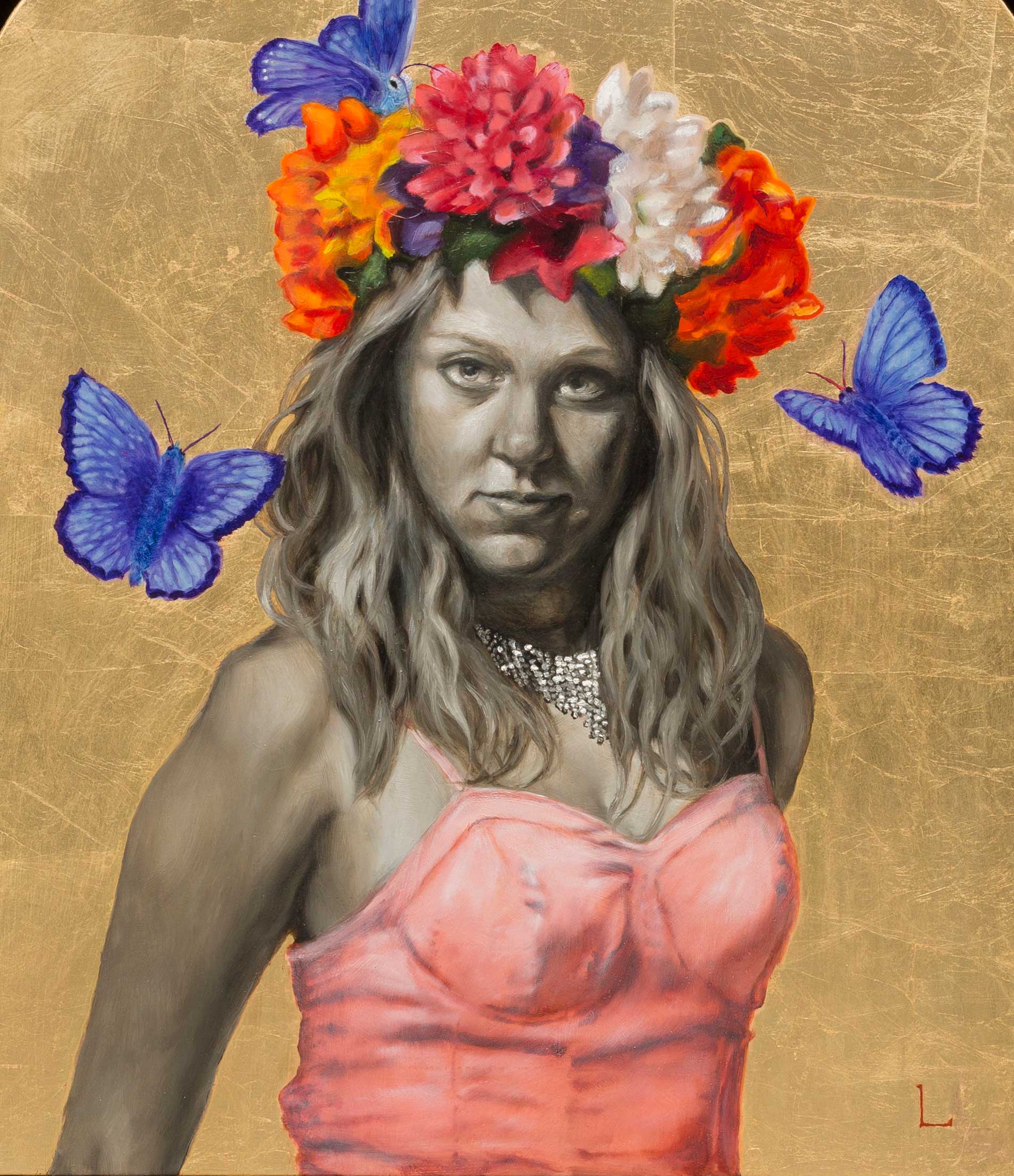 1903x2207 Flora Oil By Laura Atkins - Flora Painting