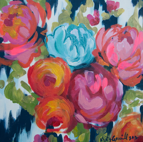 499x496 Floral Oil Painting By Kristy Gammill - Floral Oil Painting