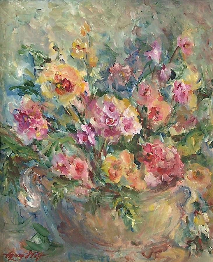 731x900 Floral Painting Painting By Mary Wolf - Floral Painting