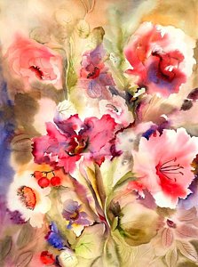 223x300 Floral Paintings Fine Art America - Floral Painting