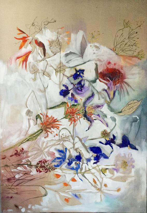 567x822 Floral Paintings Lies Goemans - Floral Painting