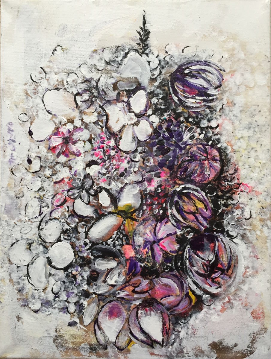 905x1200 Floral Pattern (Kumi Muttu) - Floral Pattern Painting