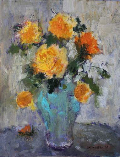 382x500 Daily Painters Abstract Gallery Impressionist Floral Still Life - Floral Still Life Painting