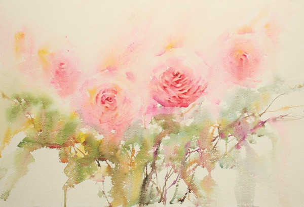 600x409 Painting Watercolor Flowers - Floral Watercolor Painting
