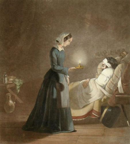 452x500 Florence Nightingale Nursing Pioneer - Florence Nightingale Painting