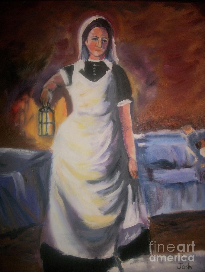 679x900 Florence Nightingale Painting By Joshua Chase - Florence Nightingale Painting