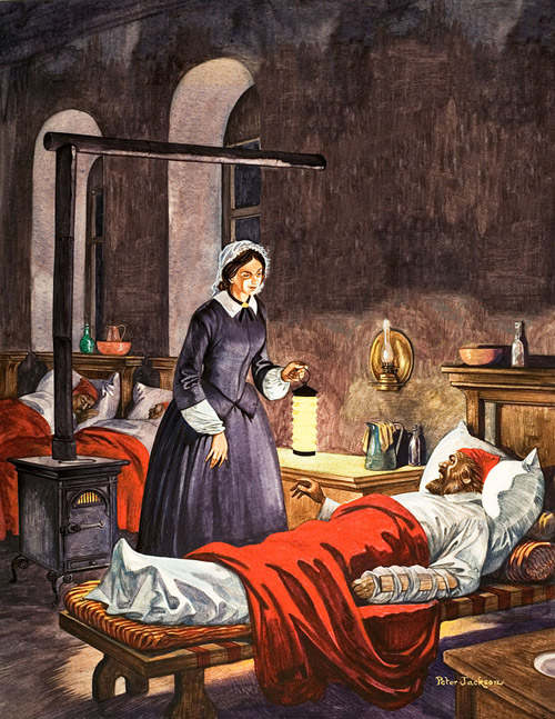 500x647 Florence Nightingale By Peter Jackson - Florence Nightingale Painting