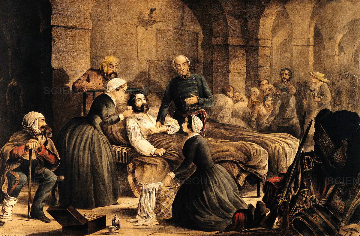 1200x786 Science Source - Florence Nightingale Painting