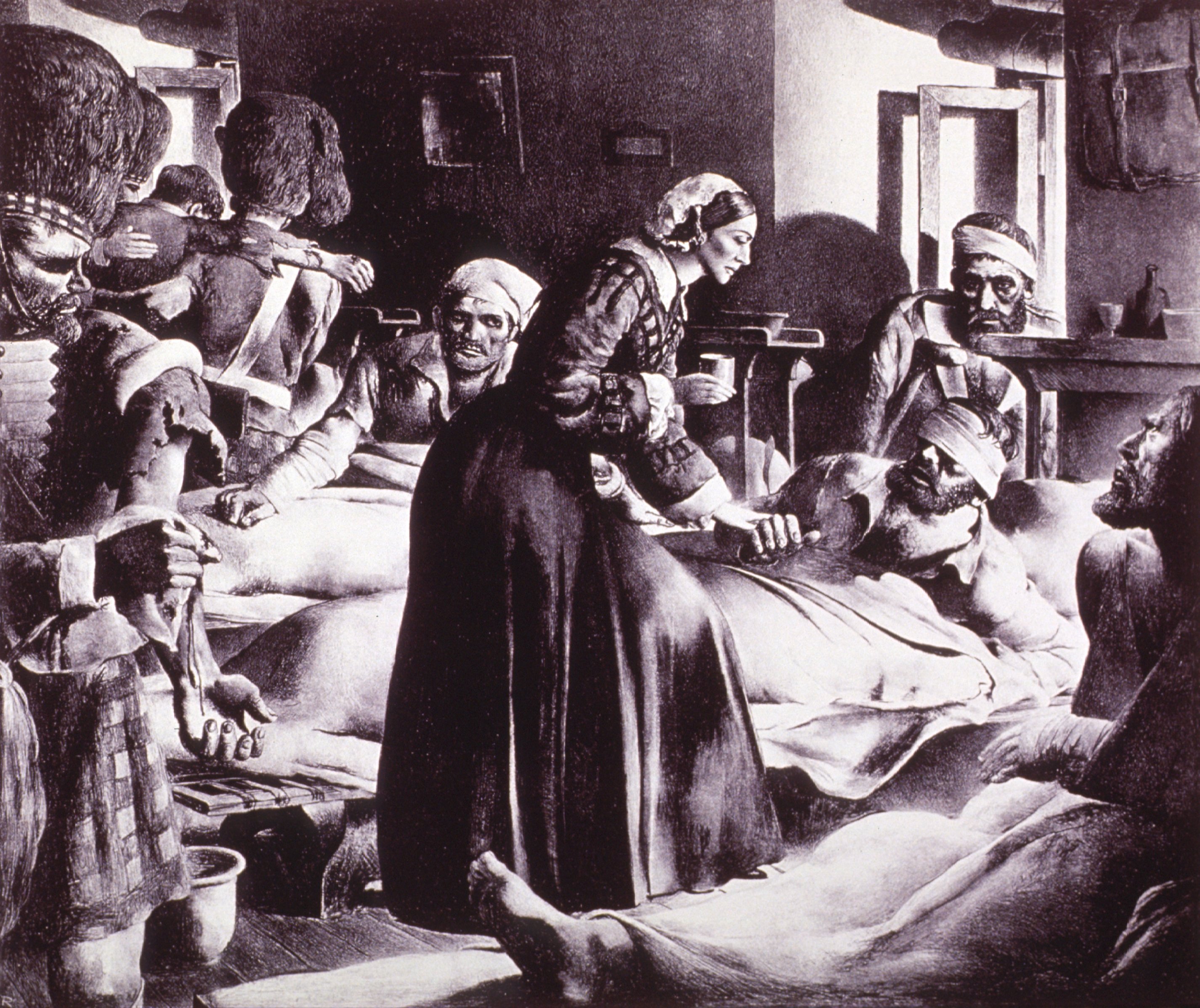 2852x2396 The Lady Who Became A Nurse Circulating Now From Nlm - Florence Nightingale Painting