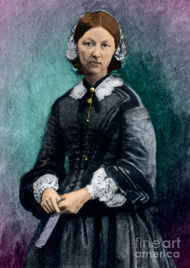 637x900 Florence Nightingale, English Nurse Photograph By Science Source - Florence Nightingale Painting