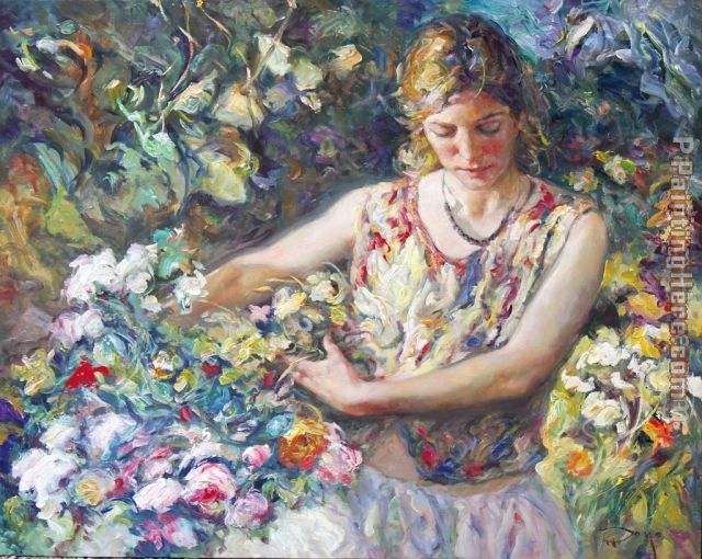 640x510 Jose Royo El Ramo De Flores Painting Anysize 50% Off - Flores Painting