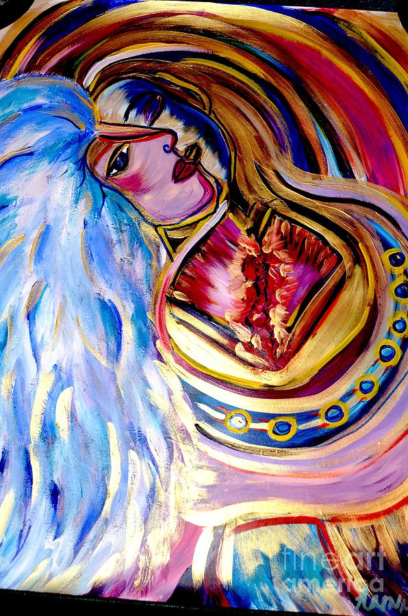 596x900 Open Heart Painting By Armie Flores - Flores Painting