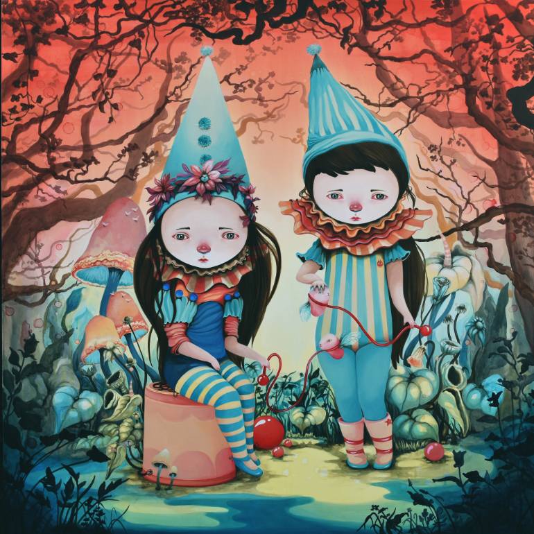 770x770 Saatchi Art Fly Tamers Painting By Ivana Flores - Flores Painting