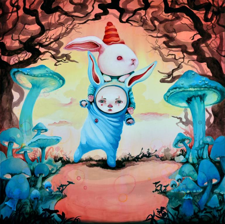 770x766 Saatchi Art Top To Bottom Painting By Ivana Flores - Flores Painting