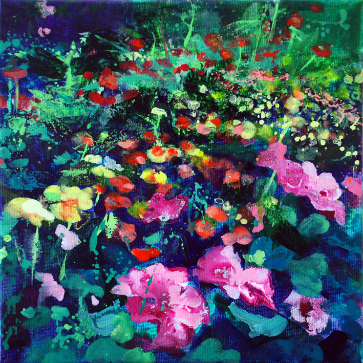 709x709 Web Oficial De Paula Sampelayo With Paint - Flores Painting