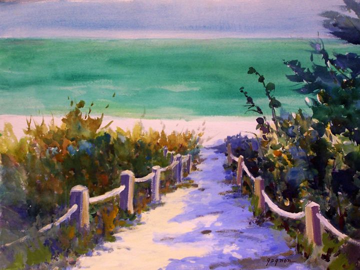 720x540 Watercolor Paintings Of Florida Beaches Carol Gagnon - Florida Beach Painting
