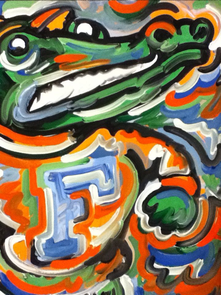 720x960 Florida Gators Painting By Justin Patten Sports Art - Florida Gators Painting