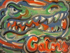 236x177 Florida Gators Painting Sports Art College Gato - Florida Gators Painting