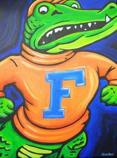 236x318 Florida Gators Painting Sports Art College Art - Florida Gators Painting