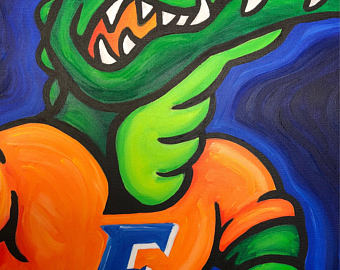 340x270 J Crocker Art By Crockerart On Etsy - Florida Gators Painting