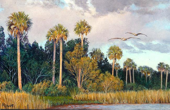 650x420 Florida Landscape Painting Florida Landscape Art Prints - Florida Landscape Painting