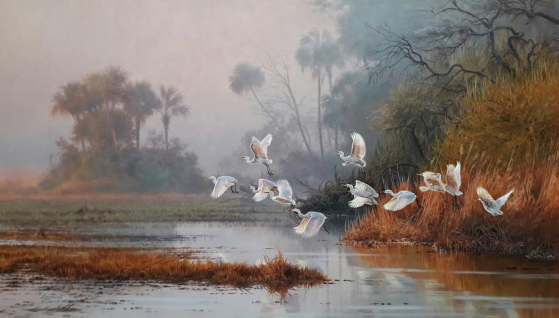 800x455 New Florida Landscape Paintings In By David Langmead - Florida Landscape Painting