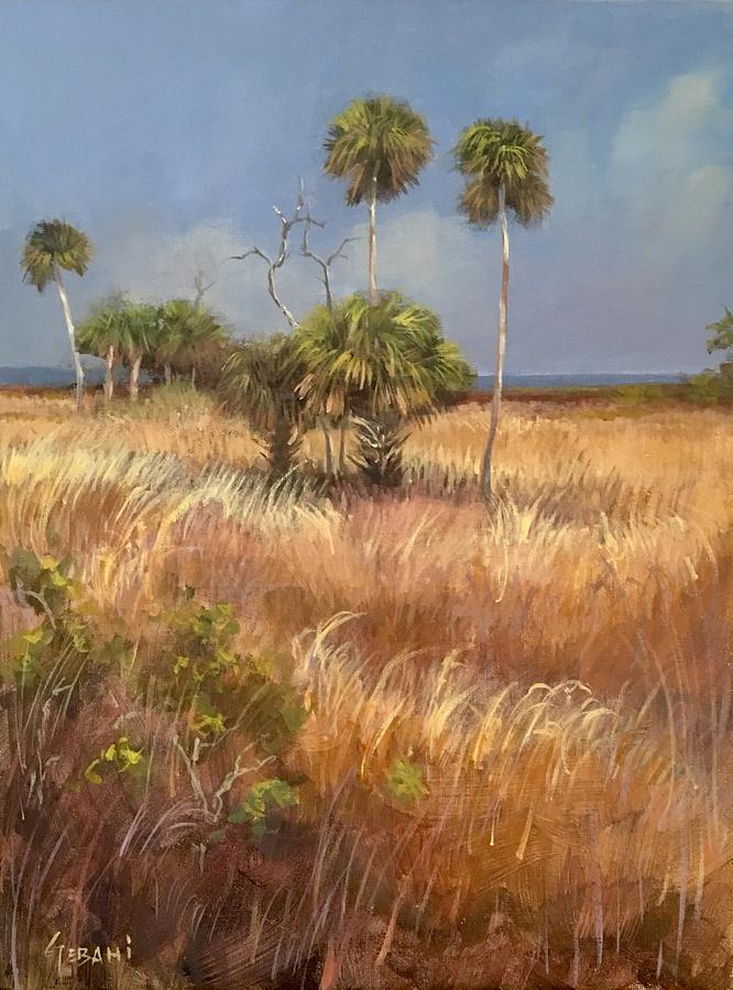666x900 Old Florida Landscape Painting By Karim Gebahi - Florida Landscape Painting
