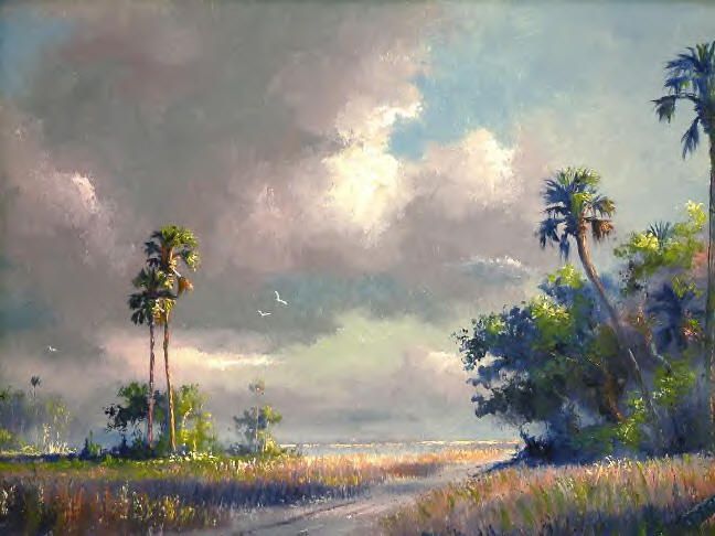 648x486 The 131 Best Florida Highwaymen Paintings Images - Florida Landscape Painting