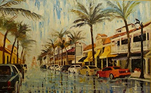 500x310 Palm Beach (Florida) Is An Original Oil Painting - Florida Painting