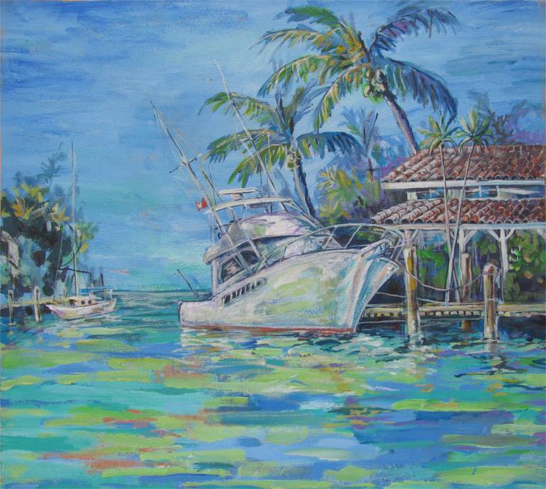 770x690 Saatchi Art Florida Keys Painting By Phil Andrawis - Florida Painting