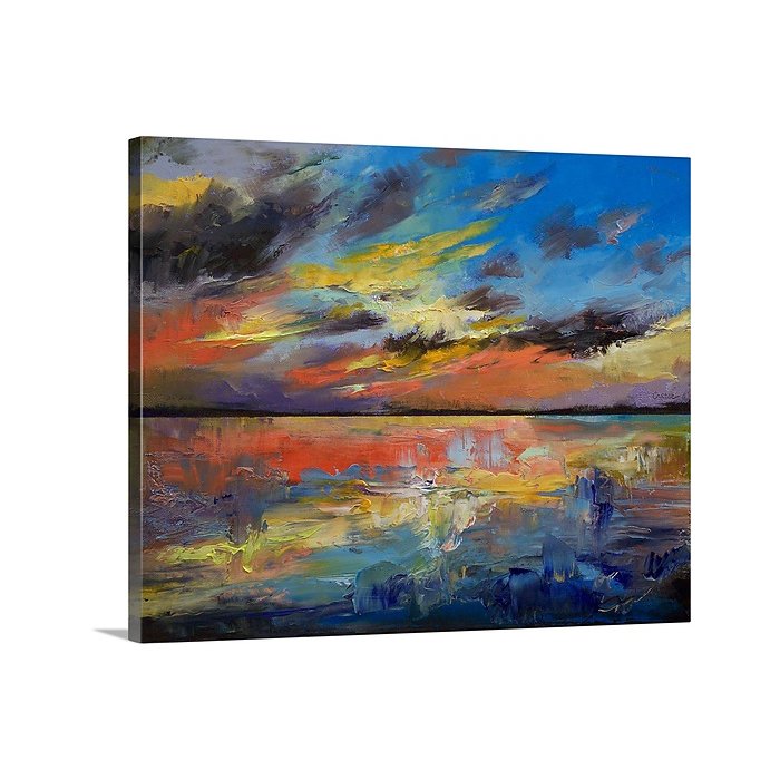 700x700 Canvas On Demand Key West Florida Sunset By Michael Creese - Florida Painting
