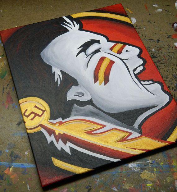 570x618 Florida State Seminoles Painting Sports Art College Football - Florida State Painting
