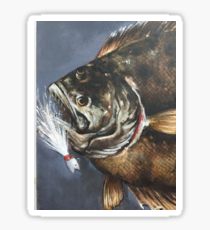 210x230 Flounder Painting Amp Mixed Media Stickers Redbubble - Flounder Painting