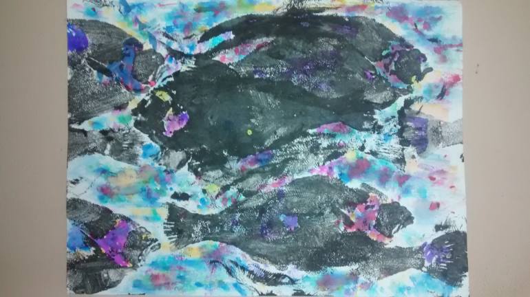 770x432 Saatchi Art Gulf Flounder Painting By John Fritz - Flounder Painting