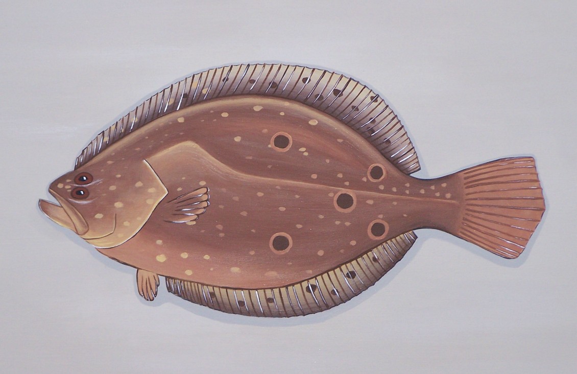 1130x732 Hand Painted Mirrors Lighthouse, Seascape, And Nautical Scenes - Flounder Painting