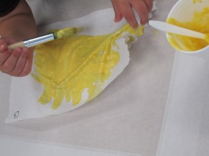 300x225 Flour And Food Color Painting In Preschool Teach Preschool - Flour Painting