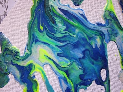 480x360 Golden High Flow Paint With Liquitex Pouring Medium - Flow Art Painting