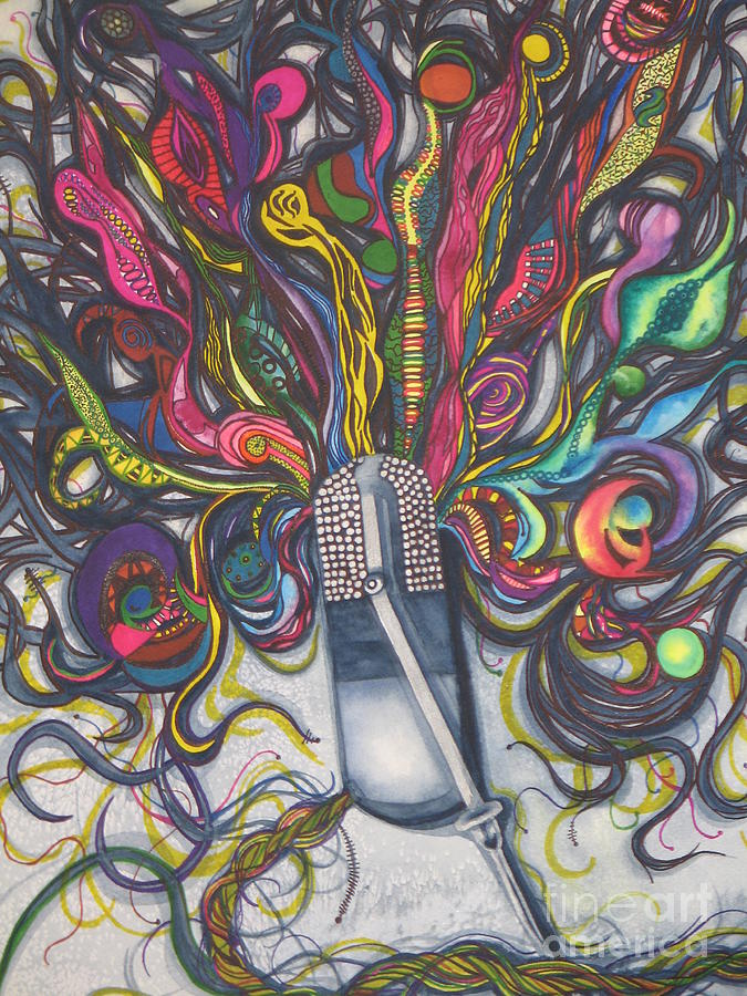 675x900 Let Your Music Flow In Harmony Painting By Chrisann Ellis - Flow Art Painting