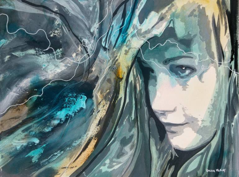 770x573 Saatchi Art Ebb And Flow Painting By Dosia Mckay - Flow Art Painting