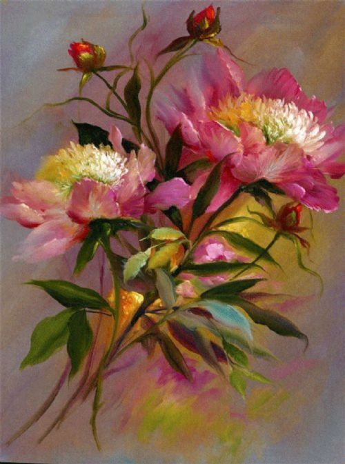 500x673 Gary Jenkins - Flower Art Painting