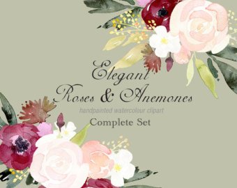 340x270 Flowers Border Etsy - Flower Border Painting