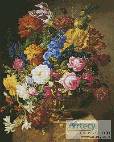 384x480 Flower Bouquet 2 Cross Stitch Pattern Flowers - Flower Bouquet Painting