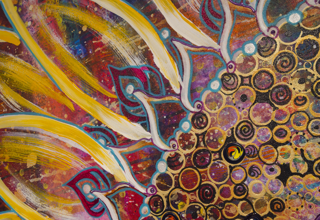 1024x704 Flower Child (48 X 48) - Flower Child Painting