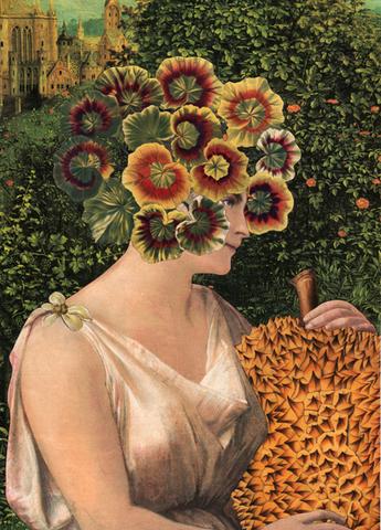 345x480 Flower Children Paul Plumadore - Flower Child Painting