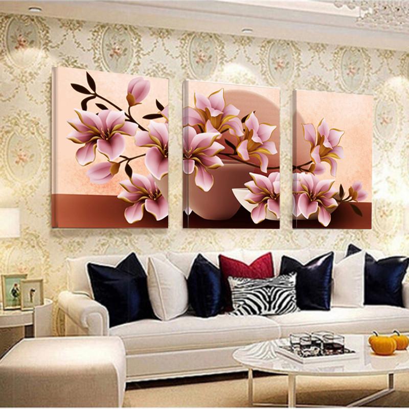 800x800 No Frame Orchid Wall Painting Flower Canvas Painting Home - Flower Frame Painting