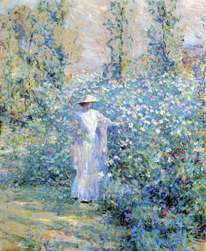 720x877 Robert Reid In The Flower Garden Painting Anysize 50% Off - Flower Garden Painting