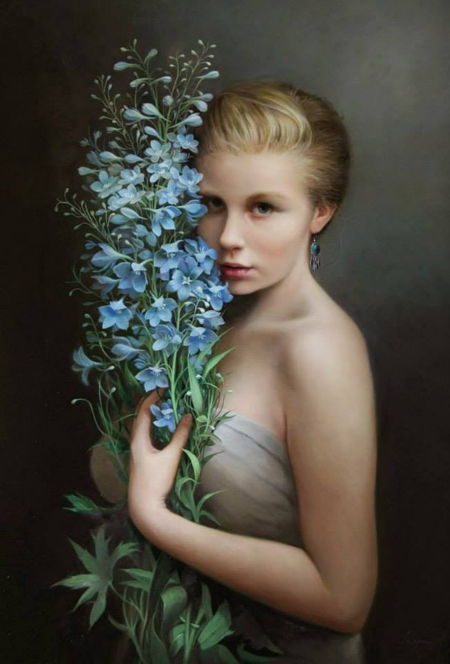 651x960 Flower Girl Painting By Pieter - Flower Girl Painting