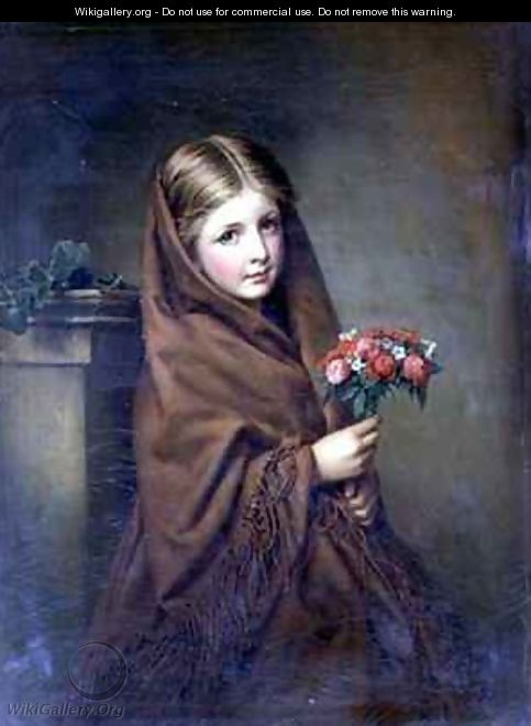 483x660 A London Flower Girl - Flower Girl Painting