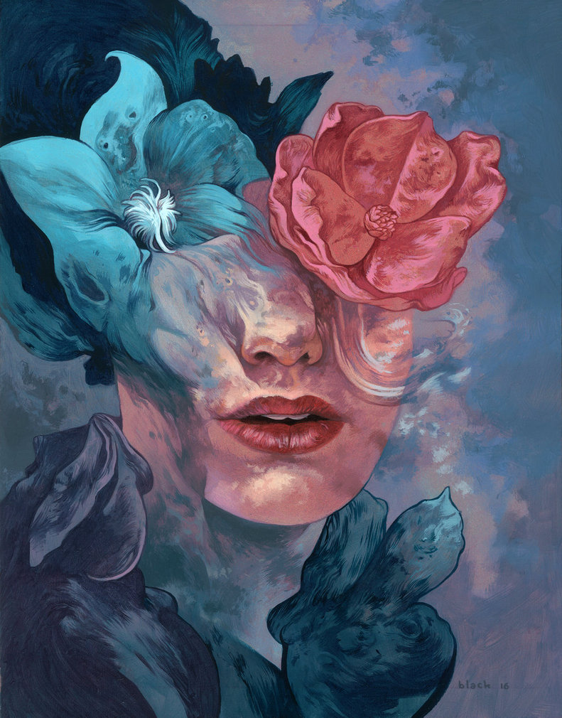 791x1010 Week 2 Flower Girl By Stevenrussellblack - Flower Girl Painting